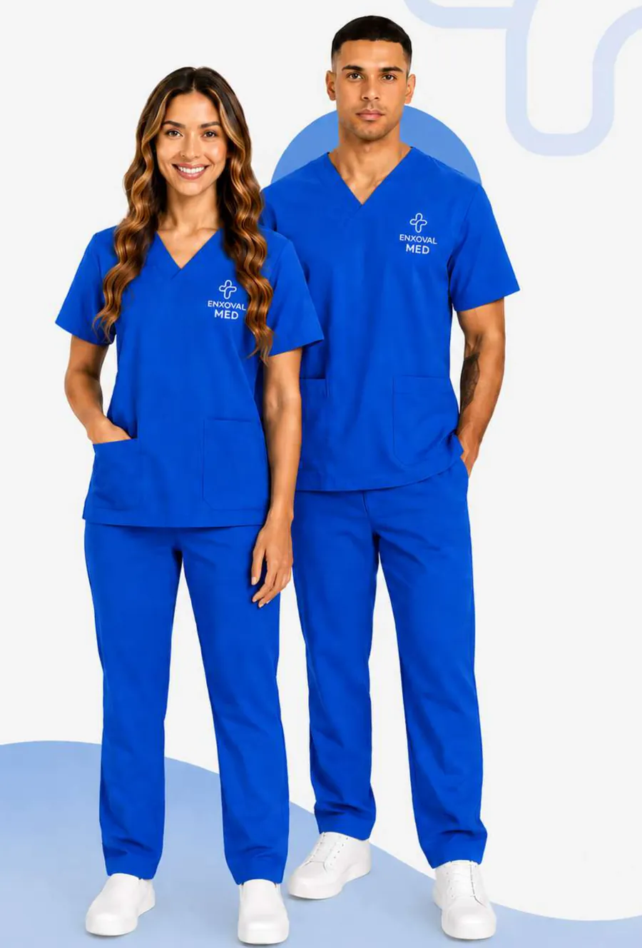 Conjuntos privativos azul royal, no Instagram da EnxovalMed